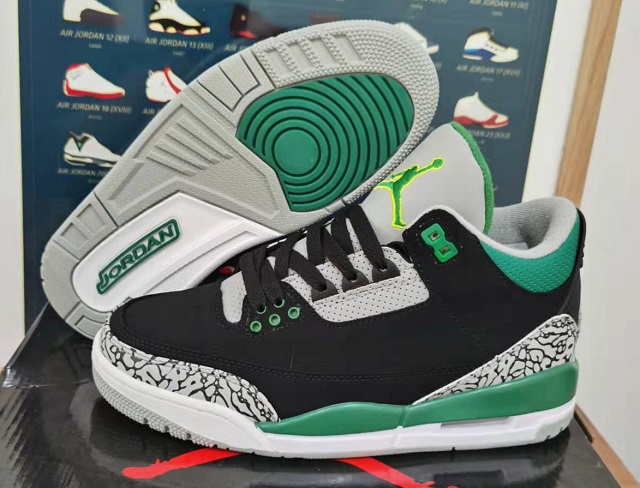 Women Air Jordan 3 Pine Green